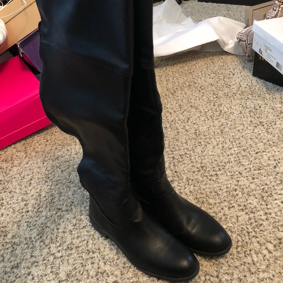 shoedazzle wide calf boots